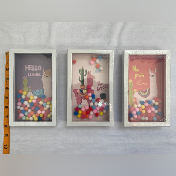 Set Of 3 Wall Decor Llama‎ Frames - Picture 4 of 6